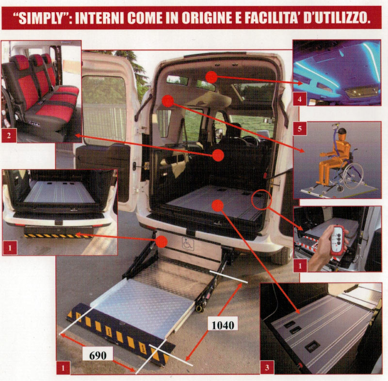 doblo easy go trasporto disabili